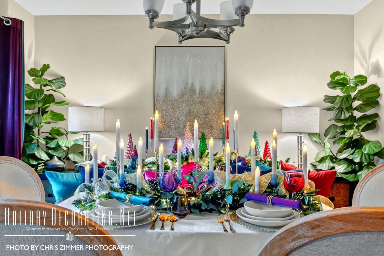 A Jewel Tone Christmas - Dining Room