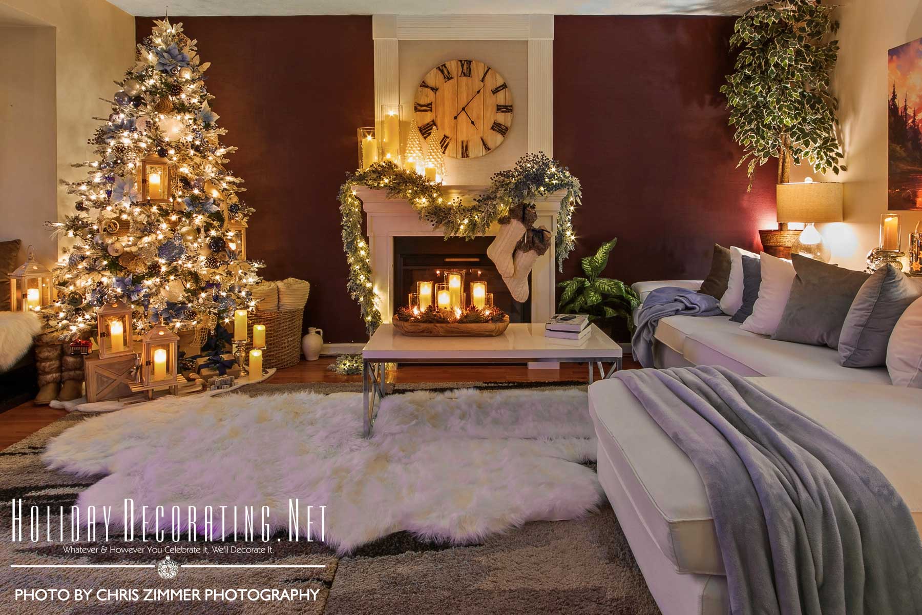 HolidayDecorating.Net | 2024 Magical Cozy Winter Wonderland Home Tour ...
