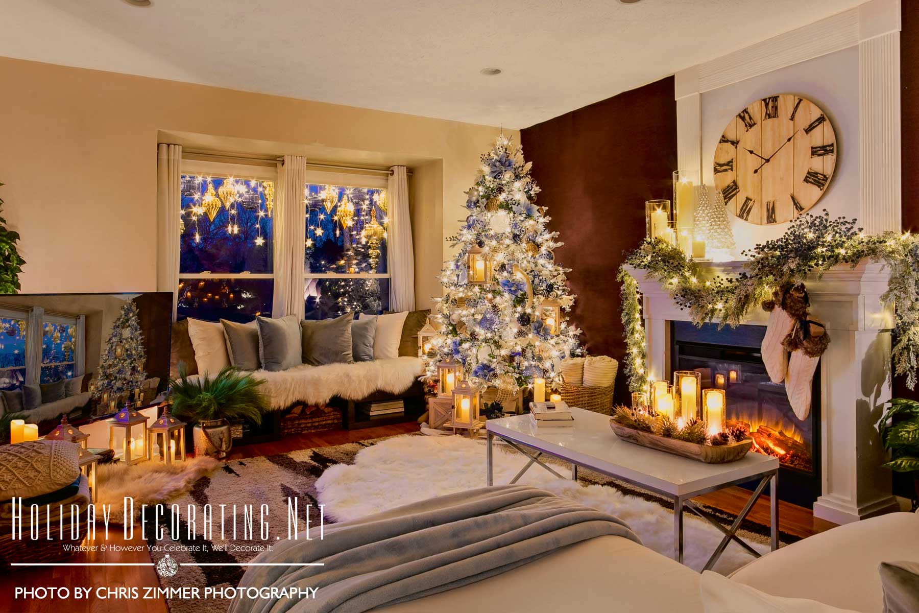 HolidayDecorating.Net | 2024 Magical Cozy Winter Wonderland Home Tour ...