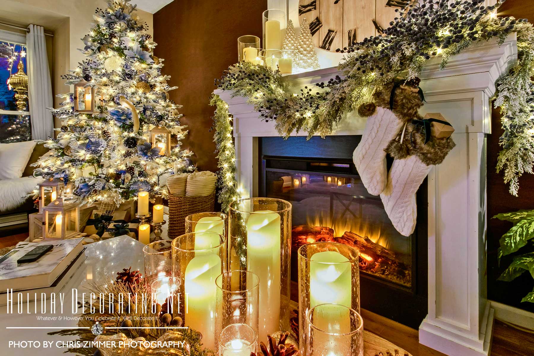 HolidayDecorating.Net | 2024 Magical Cozy Winter Wonderland Home Tour ...