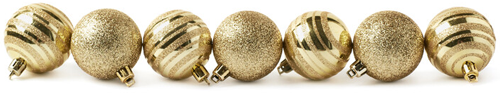 How It Works Gold Christmas Ornaments